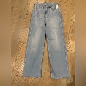 Old Navy Women's Wow Wide Leg Jeans - Light Blue